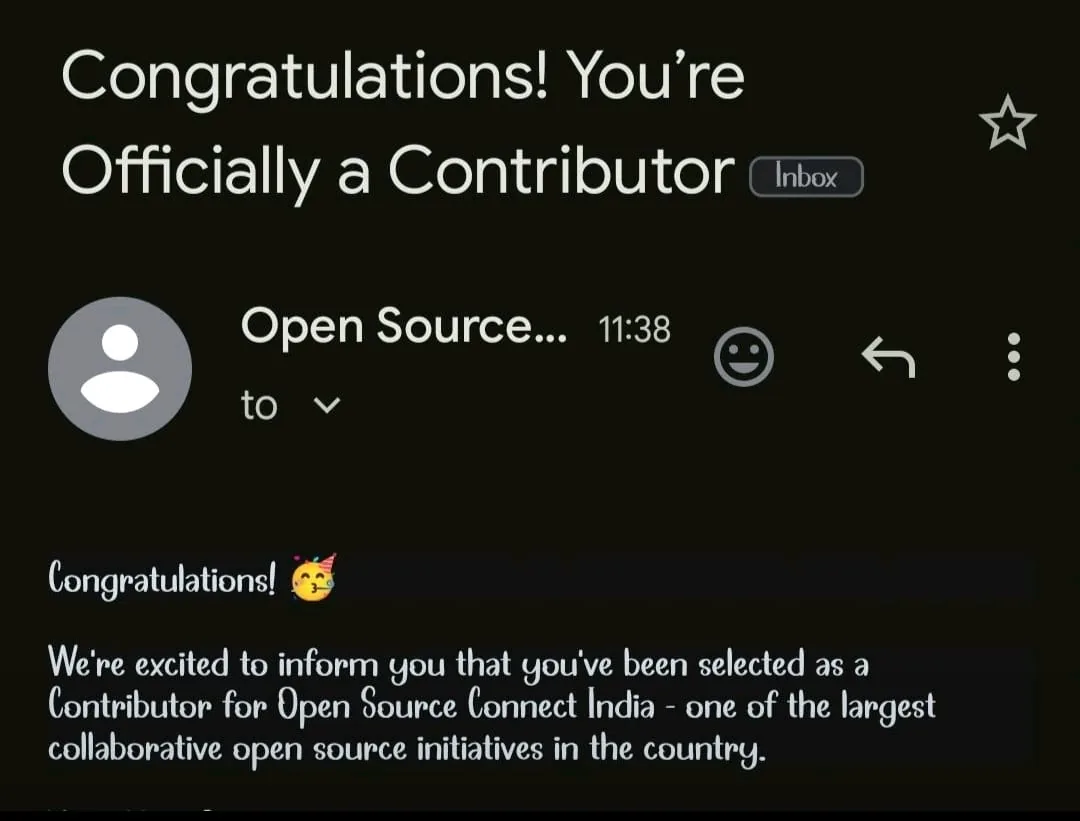 Open Source Connect India contributor selection